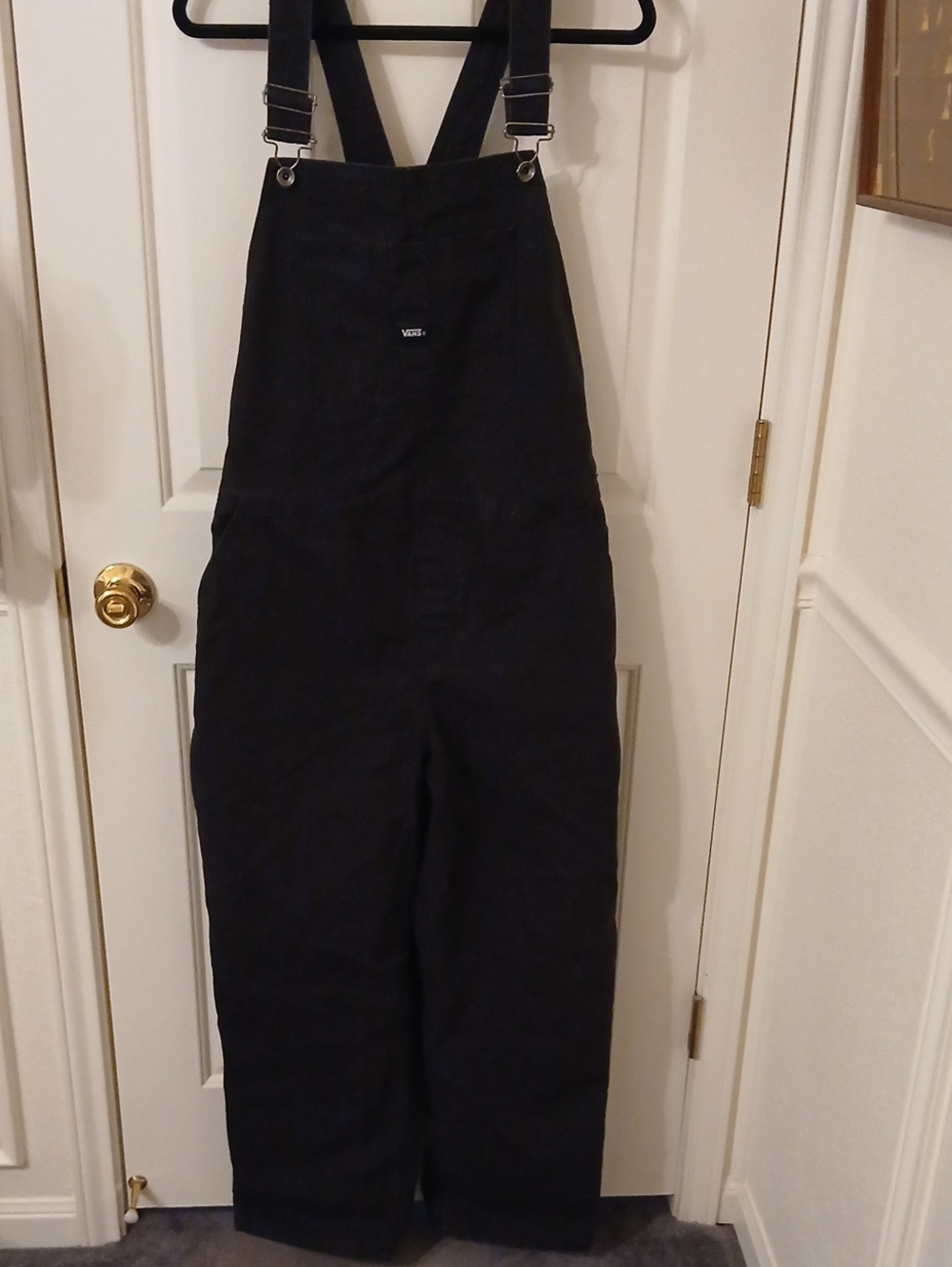 Vans Ground Black Canvas Overalls